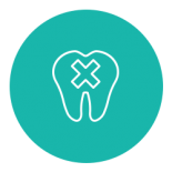 Unhealthy teeth icon